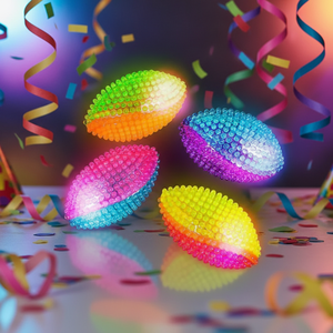 Jouet de football pour animaux de compagnie TJ MARK LIGHT UP KIDS TOY en TPR, jouets pour enfants, adolescents, garçons et filles, taille 13*8CM, idées de cadeaux d'<span class=keywords><strong>anniversaire</strong></span> - Product Image 1