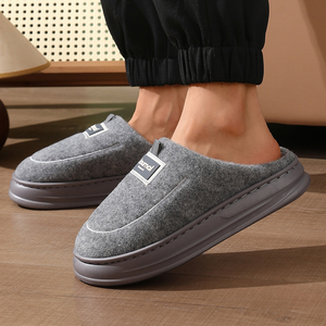 Pantuflas de Espuma EVA para Hombre, Diseño Nuevo, Venta al por Mayor, Pantuflas de Casa de Felpa con Plataforma de Algodón, Cómodas, Antideslizantes, Precio Bajo - Product Image 6