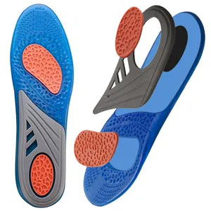 Custom Anti-fatigue Sport Comfort Shock Absorbing Shoe Insoles Gel Plantar Fasciitis TPE Gel Insoles