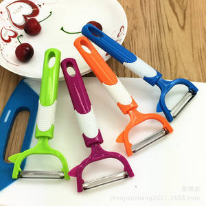 Éplucheur de pommes multifonctionnel en acier inoxydable, râpe à fruits en plastique, éplucheur, gadget de cuisine - Product Image 4