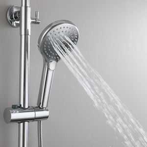 <b>Shower</b> <b>Accessories</b> Circular <b>Shower</b> Hand 3 Function Handheld High-pressure Abs <b>Shower</b> with 1.5-meter Handheld Hose - Product Image 4