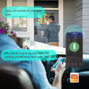 Tuya स्वत: निर्मित में बैटरी डिजाइन उन्नत पूर्ण कार्यात्मक डिजिटल ताला सुरक्षित घर ताला - Product Image 5