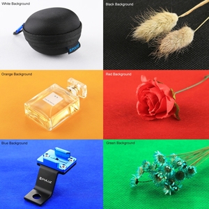 6 Stuks Puluz Inklapbare Fotografie Studio Achtergrond, 6 Kleuren (Zwart, Wit, Rood, Blauw, Oranje, Groen), Grootte: 80Cm X 40Cm - Product Image 6