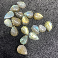 Batu Permata Labradorit Alami Oval Potongan Grosir CABS & Kerajinan Tangan untuk Cincin Liontin Rantai Gantungan Ponsel DIY