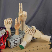 Accessoires de moule à main en bois simulé Présentoir à bijoux Présentoir de modèle à main en bois massif Manipulateur de joint mobile