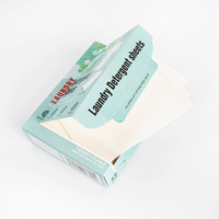 OEM/ODM Marque privée Feuille de détergent naturel écologique Bandes de savon biodégradables pour laveuse Feuilles de détergent à lessive