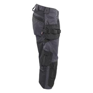 BLAKLADER - 175418329600C60 Pantalones cortos piratas artesanos elásticos Gris medio-PANTALONES DE TRABAJO EAN 7330509925409 PANTALONES CORTOS DE TRABAJO - Product Image 4