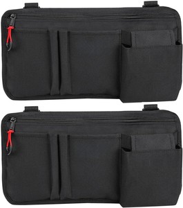 Sac latéral pour fauteuil roulant, pour gobelet, stylos, téléphone, lunettes, sac de rangement robuste et résistant à l'eau pour <span class=keywords><strong>déambulateur</strong></span> et rollator - Product Image 1