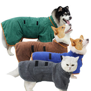 Bunnyhi YF003 Super Absorb Moisture and Dry Pet Toalla de secado rápido para perros Albornoz Toalla de baño cálida para mascotas - Product Image 1