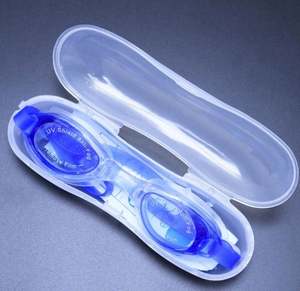 แว่นตาว่ายน้ำแบบมืออาชีพ ป้องกันฝ้า ป้องกันรังสียูวี สำหรับผู้ชายและผู้หญิง ซิลิโคน ปรับค่าสายตาได้ พร้อมกล่องเก็บ (อุปกรณ์เสริม) - Product Image 4