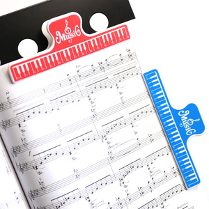 คลิปหนีบโน้ตเพลงเปียโนสีฟ้า วัสดุ ABS สำหรับเครื่องดนตรี - Product Image 2
