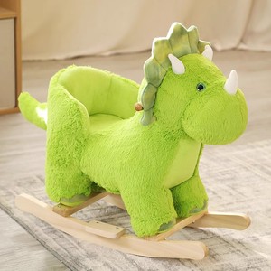 Caballo Balancín de Peluche para Bebés de 6 a 24 Meses, Caballo Balancín Triangular con Forma de Dragón para Niños - Product Image 2