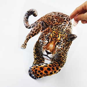 Trasferimenti Termici Personalizzati con Animali Lupo <span class=keywords><strong>Tigre</strong></span> Leopardo Leone, Stampa DTF su Pellicola Trasparente in Materiale PET per Magliette - Product Image 4