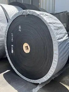 Correia transportadora de borracha profissional anti-abrasiva de 2 camadas para China