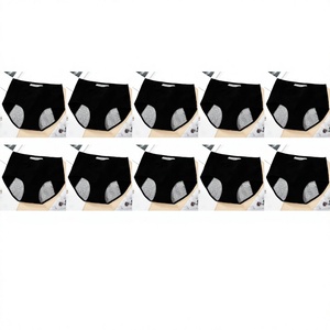 Paquete de 10 Bragas Menstruales de Algodón para Incontinencia Urinaria, Ropa Interior Femenina, Bragas Anti-Fugas para el Periodo - Product Image 1