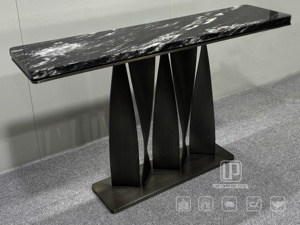 Nuovo piano di lavoro in marmo naturale con struttura in acciaio inossidabile elegante tavolino d'<span class=keywords><strong>ingresso</strong></span> del Foyer - Product Image 2