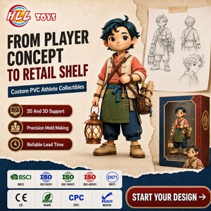 Figurine de garçon lanterneur de collection en PVC, statue d'aventurier fantastique d'anime, lanterne bronze, cadeau, certifié CE EN71 ISO, OEM ODM - Product Image 1