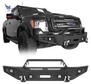 Pare-chocs avant F150 avec plaque de treuil et feux à LED pour <span class=keywords><strong>Ford</strong></span> F-150 2009 2010 2011 2012 2013 2014 (sauf <span class=keywords><strong>Raptor</strong></span>) - Product Image 3