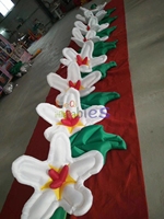 Chaînes de fleurs gonflables sur le thème des fleurs publicité fleur gonflable rose décoration pour la fête