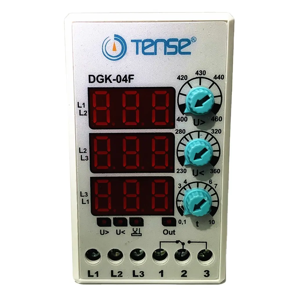 Gergin DGK-04F dijital koruma rölesi faz sırası üç fazlı arıza gerilim koruma rölesi