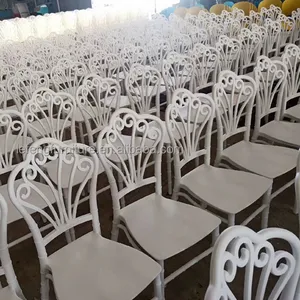 Cadeira de casamento tiffany, cadeira empilhável em plástico phoenix para sala de jantar, casamento, tiffany, chiavari