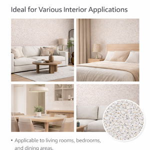 Revêtement mural en sable de quartz naturel à grain fin pour la décoration intérieure et extérieure, finition en pierre décorative - Product Image 2