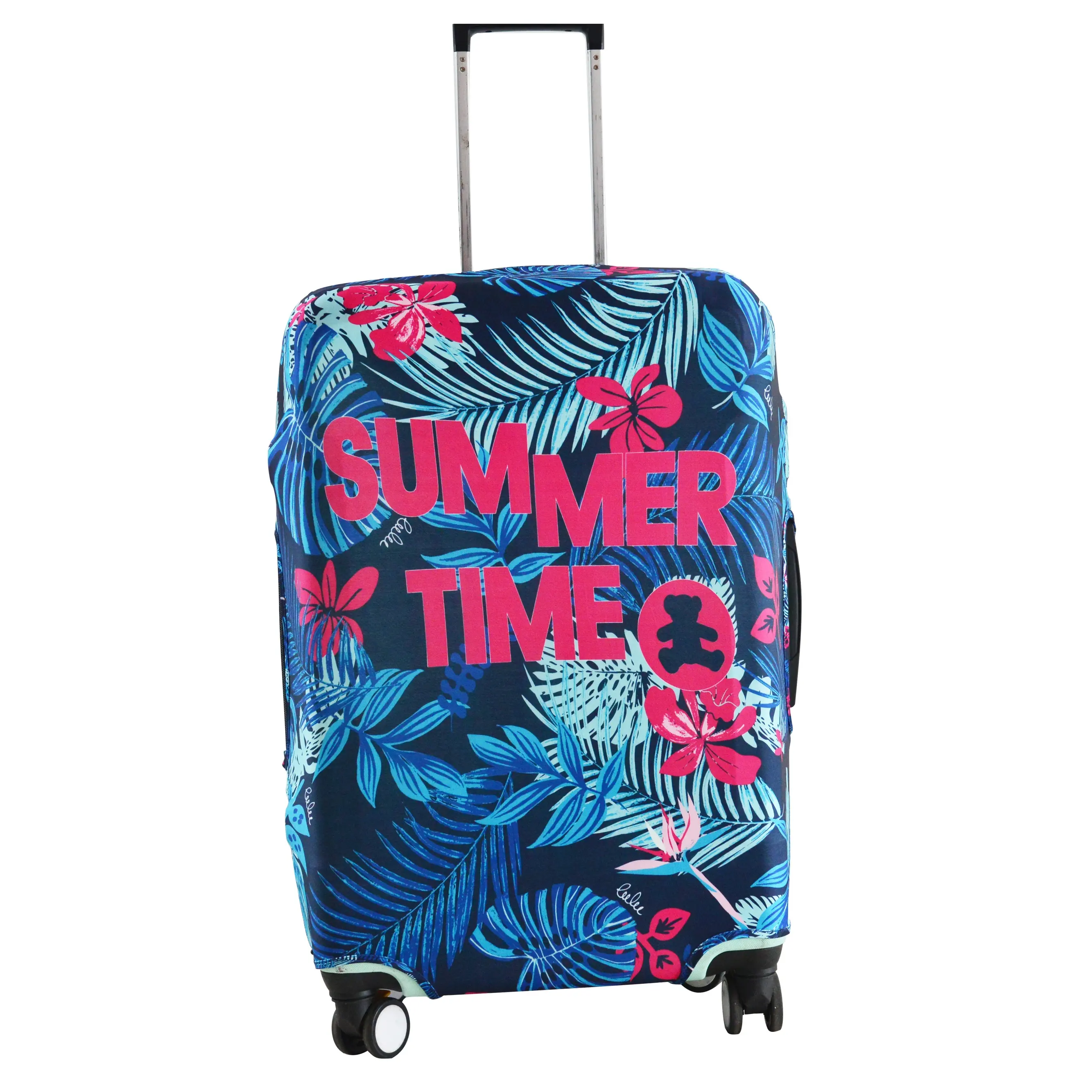 Custom Printed Elastic Spandex Travel Luggage Cover Protective Suitcase Cover