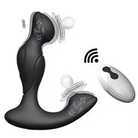 Masseur de prostate sans fil à télécommande chinois, outils, plug anal, vibrateur, 10 modes, vibrateur rechargeable pour homme