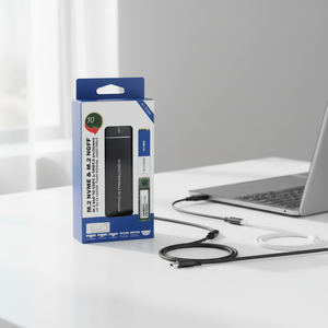 Boîtier externe portable pour disque SSD <span class=keywords><strong>M2</strong></span> <span class=keywords><strong>NVME</strong></span> NGFF, adaptateur Type-C, boîtier métallique pour disque SSD <span class=keywords><strong>M2</strong></span> 2-en-1 - Product Image 4