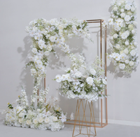Boule de fleurs artificielle blanche d'hortensia, rose et gypsophile, directement de l'usine, pour décoration de mariage, événement ou anniversaire