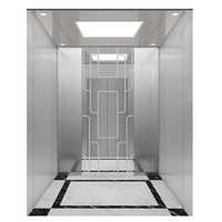Vente chaude Machine de traction sans engrenage Ascenseur 4-5 personnes Ascenseur d'appartement résidentiel avec entraînement AC pour les petits ménages Villas