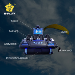 Simulador de Cine con Silla VR 9D Eplay, para 4 Jugadores, Gran Capacidad de Carga, Casco VR, Simulador de Vuelo, Cabina VR - Product Image 3