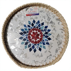 Ensemble de plateaux décoratifs en nacre de qualité supérieure pour les cadeaux de pendaison de crémaillère, de mariage et d'anniversaire - Product Image 1