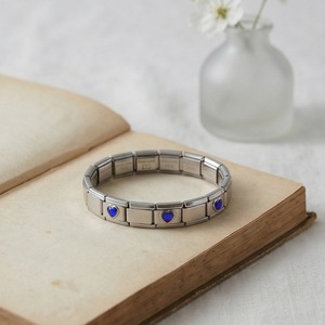 <strong>Italian</strong> Charm Module Bracelet Stainless Steel 3 Multi Color Love Simple Combination <strong>Novel</strong> Handmade DIY - Product Image 2