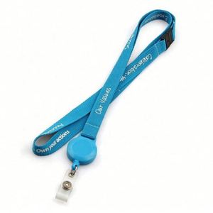 Wholesale Silk Screen Printing Cheap Custom Lanyard With Badge Reel - Product Image 4