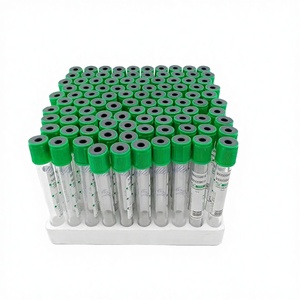 Green Top Vacuum <strong>Blood</strong> Collection Tube <strong>Sodium</strong> Heparin <strong>Blood</strong> <strong>test</strong> Tube 3ml 4ml 5ml - Product Image 1