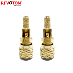 Mạ Vàng 10-32 M5 Nam Cắm Microdot Nối Uốn Cho RG316 RG174 Coaxila Cáp - Product Image 2