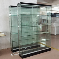 Vitrine en verre avec éclairage LED, présentoir pour voiture gonflable, vitrines optiques