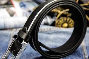 Cinturones de hebilla para hombre al por mayor, sin marca, de alta calidad, con correa de cuero genuino para jeans - Product Image 4