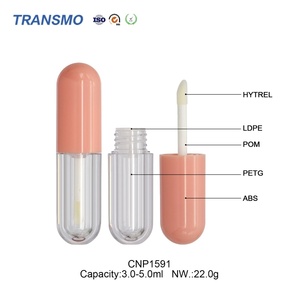 หลอดลิปกลอสเปล่าแบบกำหนดเอง ขนาด 3-5 มล. บรรจุภัณฑ์พลาสติกสำหรับลิปกลอส ลิปสติกแบบน้ำ ขายส่ง - Product Image 3