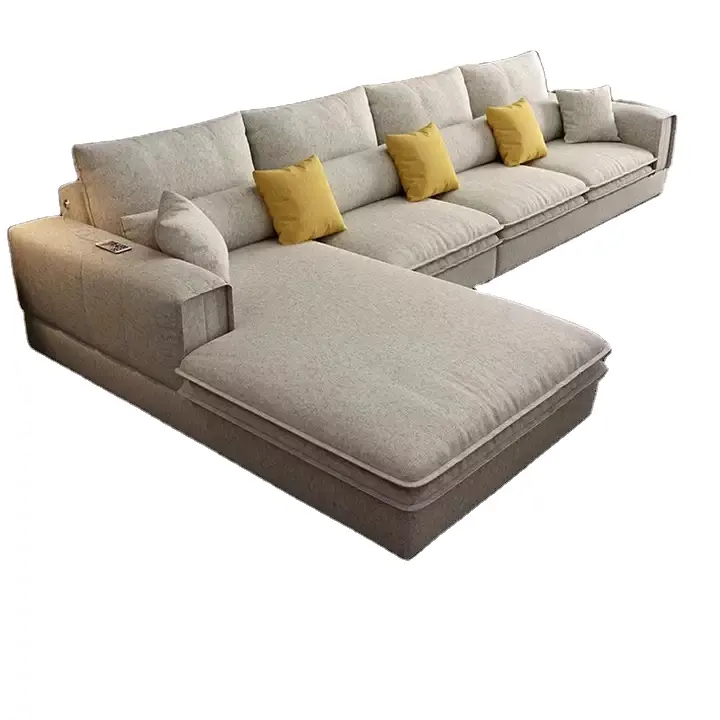 Nordic Luxury Technology cloth corner fabric sofa set furniture Lounge living room sofas sectional Velvet modern l shaped sofa