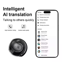 Écouteurs de traducteur AI de haute qualité 144 langues Casque téléphonique hors ligne en temps réel avec fonctionnalités de traduction