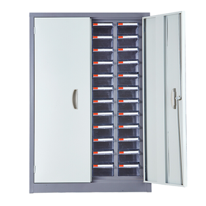 Armadio Moderno in Acciaio con 48 Cassetti, Cassetta degli Attrezzi <span class=keywords><strong>per</strong></span> Ufficio e Contenitori in Plastica, <span class=keywords><strong>per</strong></span> Ripostiglio Esterno - Product Image 1