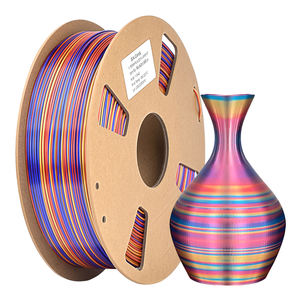 Filamento de Seda para Impresión 3D de Alta Calidad, 1KG, Multicolor, PLA Seda Tricolor, 1.75mm, Varillas de Plástico para Impresoras 3D - Product Image 1