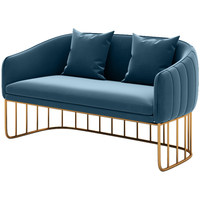 Ensemble de canapés de bureau sectionnels modernes sur mesure avec table de réception et chaise, revêtement en velours chenille