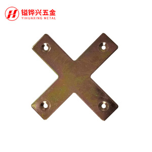 เหล็กยึดรูปตัว X ยี่ห้อ YIHUAXING แบบ 4 รู ชุบสังกะสี สำหรับประตู ตู้ เฟอร์นิเจอร์ และอุปกรณ์ฮาร์ดแวร์ - Product Image 2