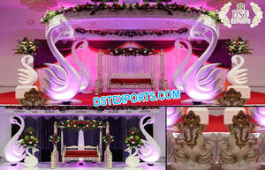 ชุด Mandap งานแต่งงานเจ้าหญิงบอลลีวูดที่สง่างามชุด Mandap งานแต่งงานที่ดีที่สุดของอินเดียมหารานีแมนเดปประเทศสหรัฐอเมริกา - Product Image 6