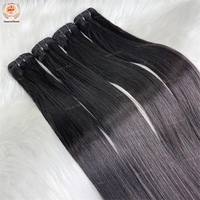 Rambut Vietnam Remy Mentah Tanpa Proses Double Drawn, 100% Alami dengan Kutikula Tersusun Rapi, Grosir