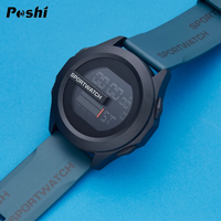 POSHI montre de sport pour homme montre-bracelet numérique de luxe chronomètre lumineux avec Date semaine Original mâle horloge Reloj
