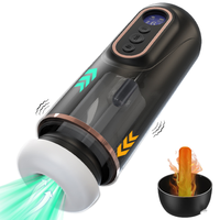 LED-Beleuchteter Masturbationsbecher für Männer mit Heizfunktion, Vibration und Saugmechanismus